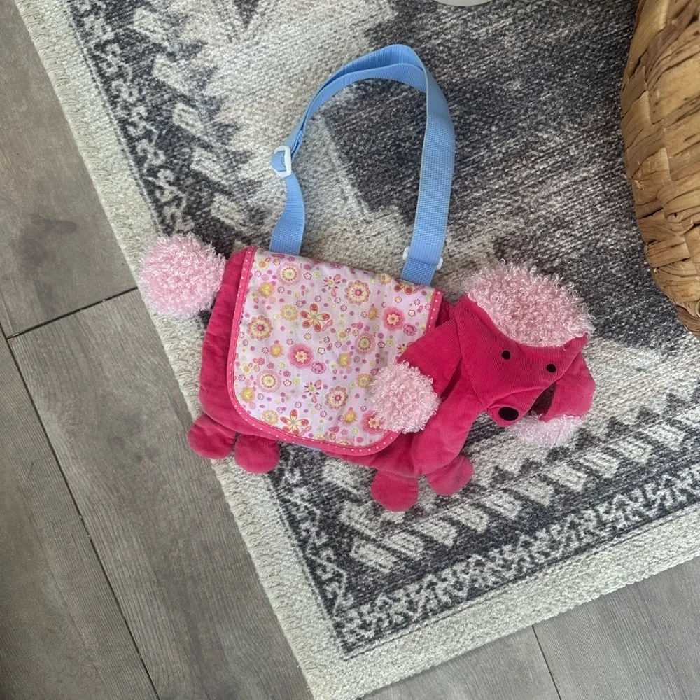 NABCo North American Bear Co. Pink Poodle Goody Bag Purse